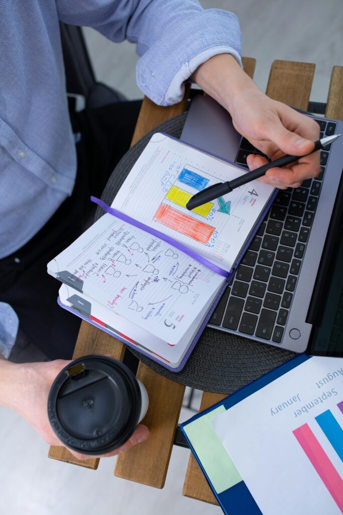 Millennial using gamification for productivity tips.
