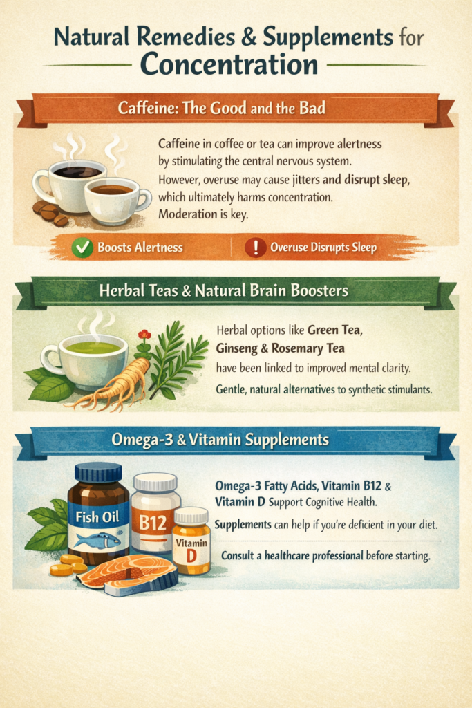 Natural remedies for better focus.