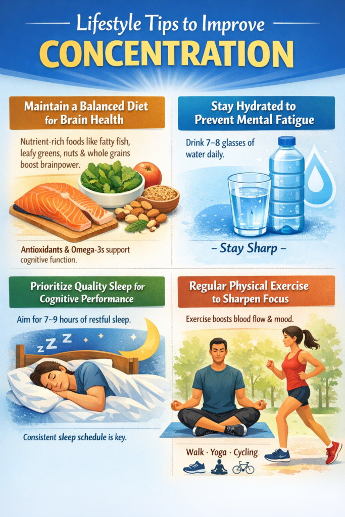 Tips for enhancing focus and health