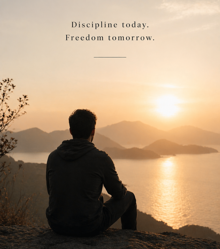 Discipline leading to long term success and inner confidence