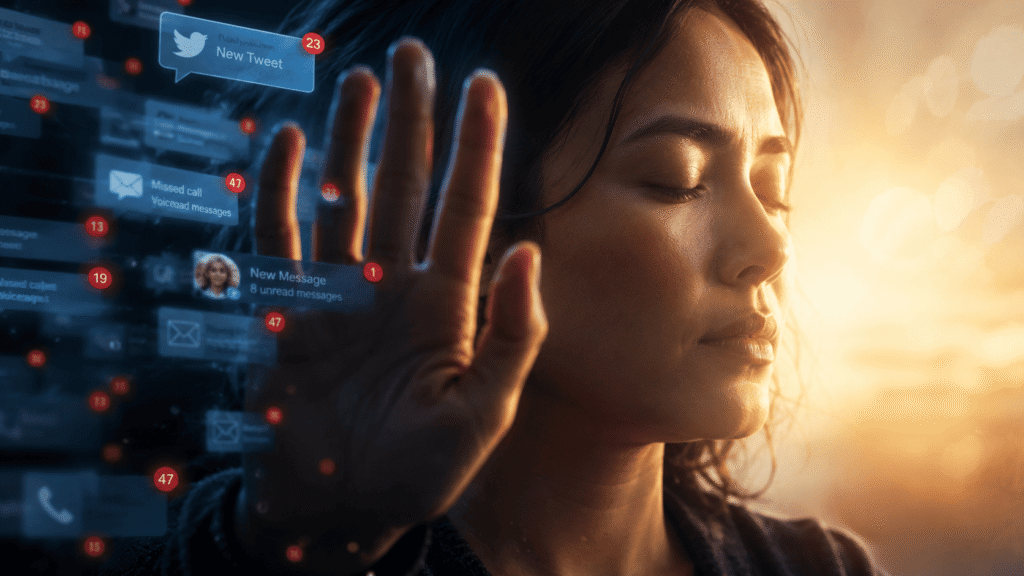 Blocking the digital storm Breaking free from constant notifications and digital overload