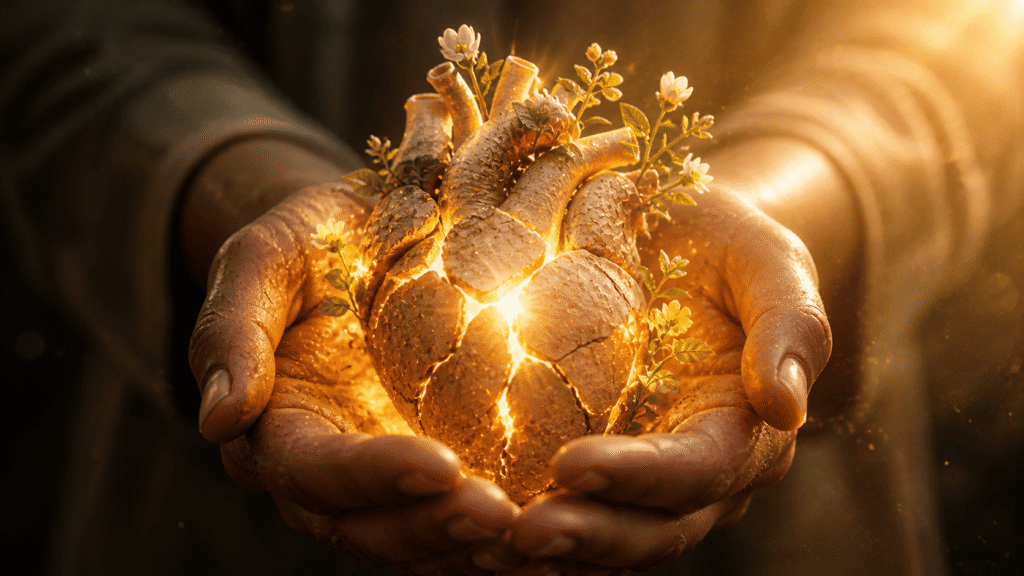 Healing heart turning pain into power and inner strength