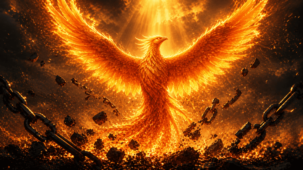 Phoenix rising from ashes - turning trauma into strength and superpowers