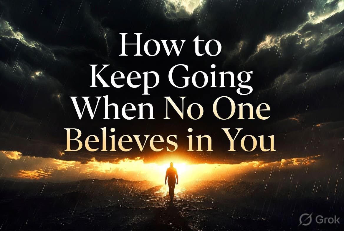 How to Keep Going When No One Believes in You - Motivational featured image